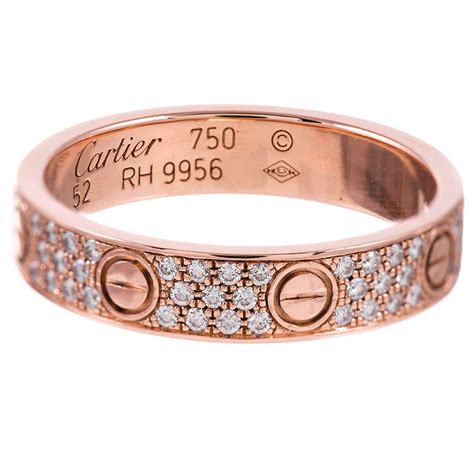 rose gold love ring cartier|cartier ring rose gold diamond.